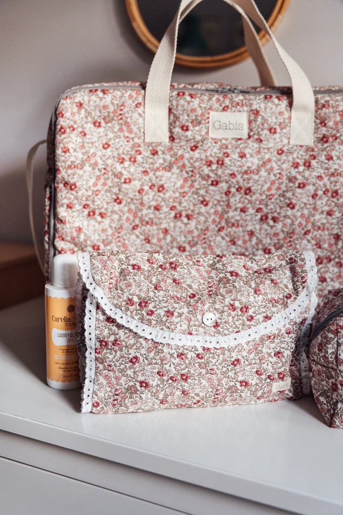 Bolsa de muda Jimena con tira bordada