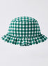 Gorrito bañador cuadros verde