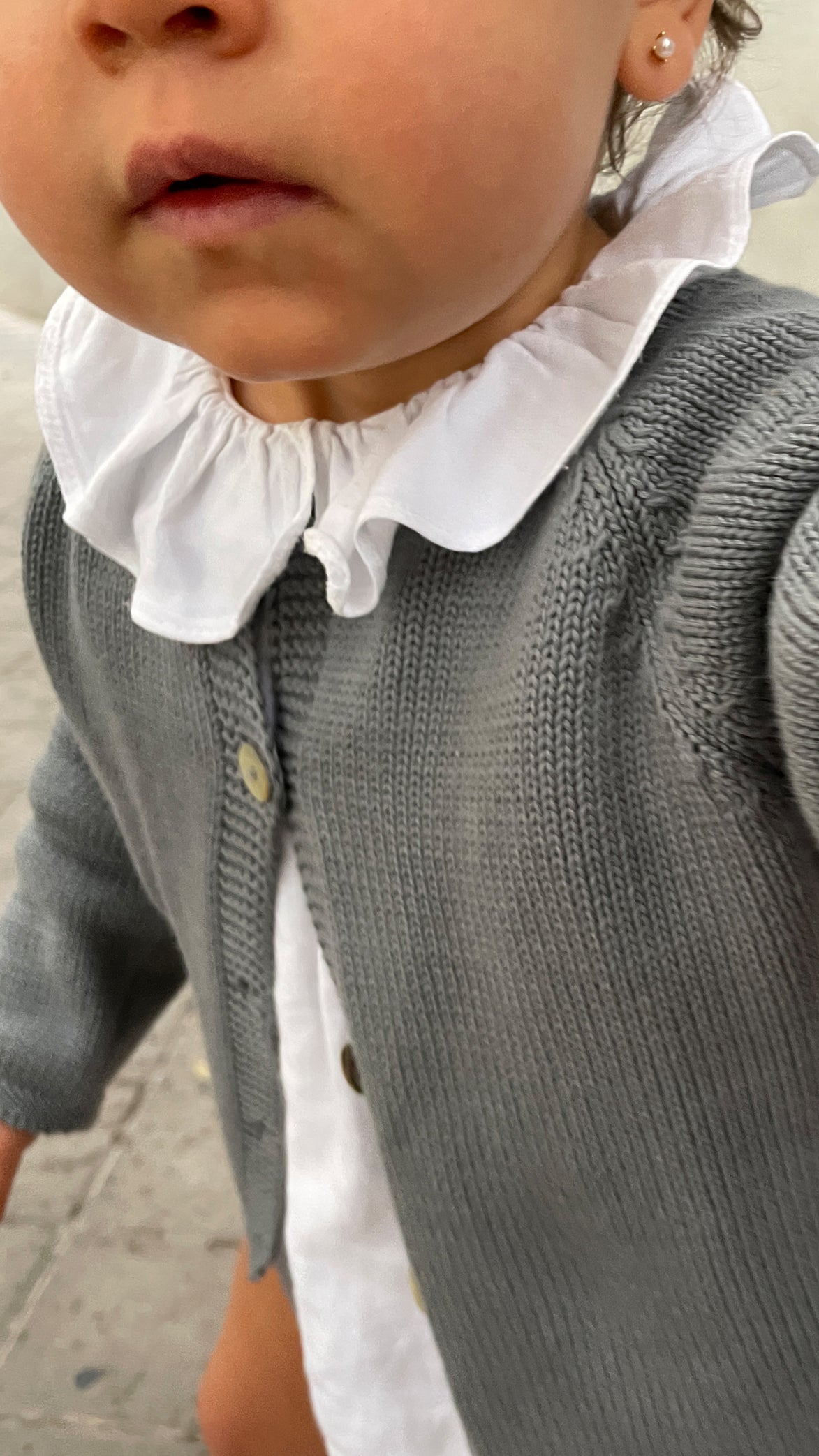 Chaqueta algodón gris