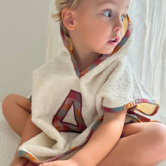 Poncho toalla Personalizado| Corteza | Cuadros