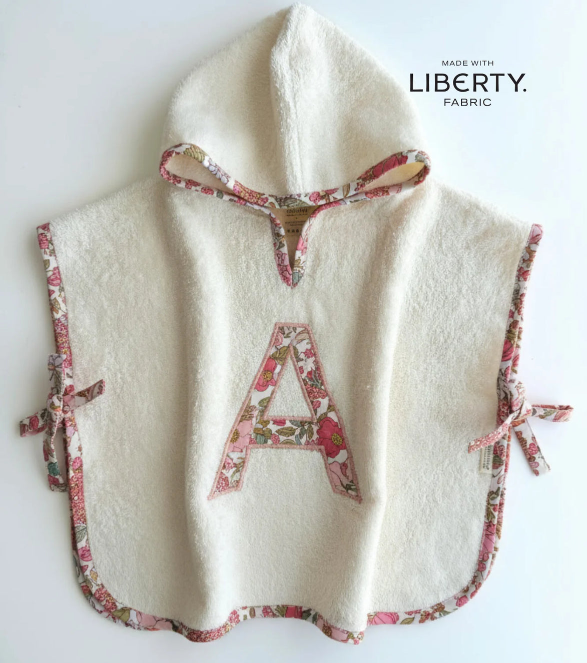 Poncho toalla Personalizado| Buganvilla | Flores rosas