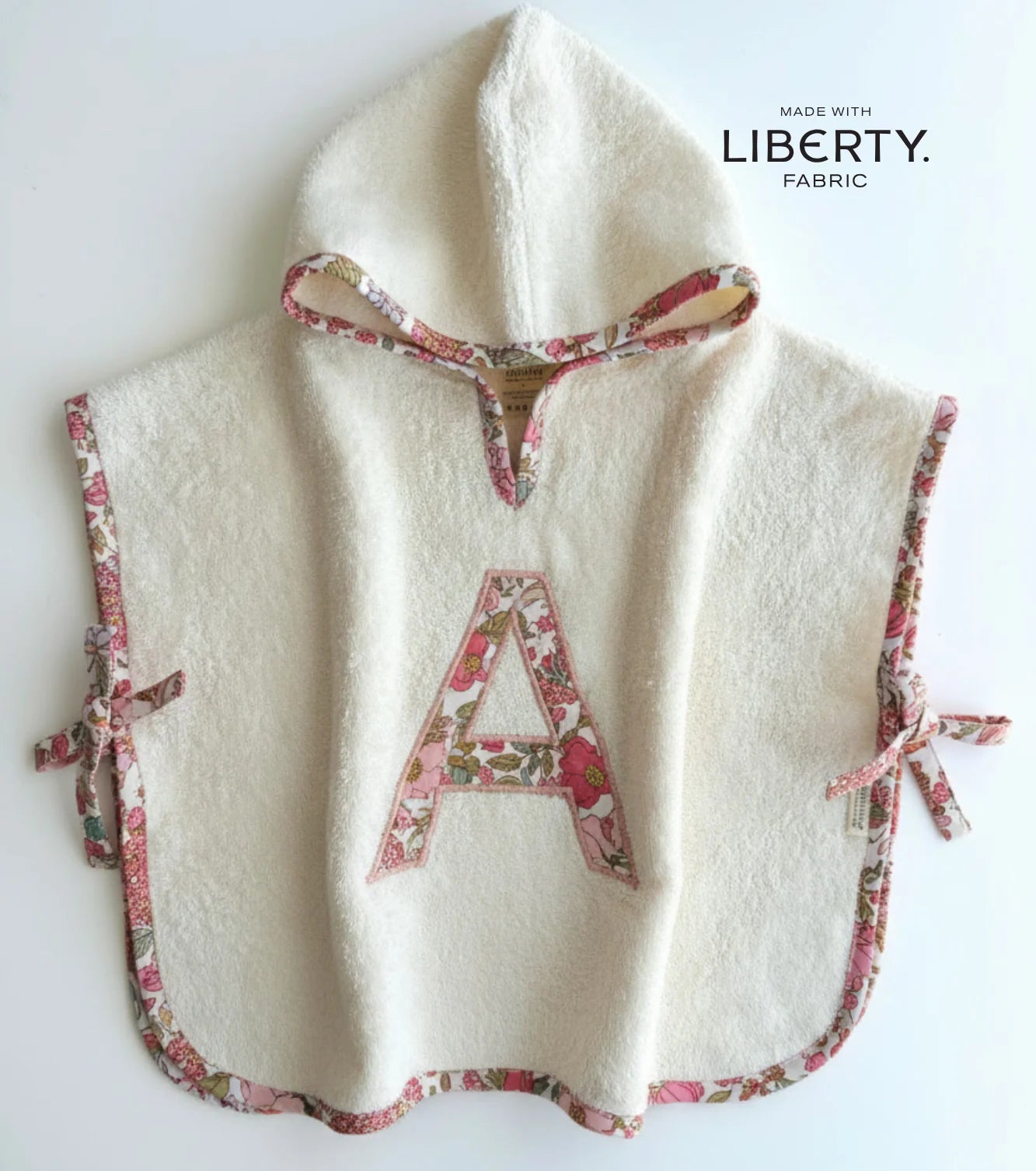 Poncho toalla Personalizado| Buganvilla | Flores rosas