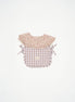Babero volante Nikole & vichy beige