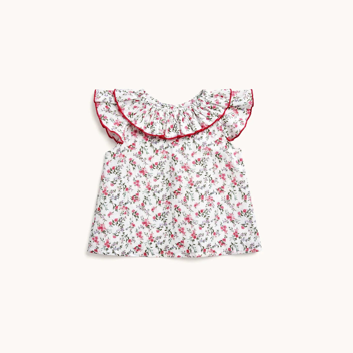 Blusa cuello fruncido Framboise