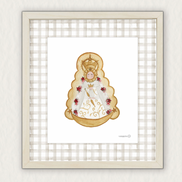 Lámina Virgen del Rocio – beige
