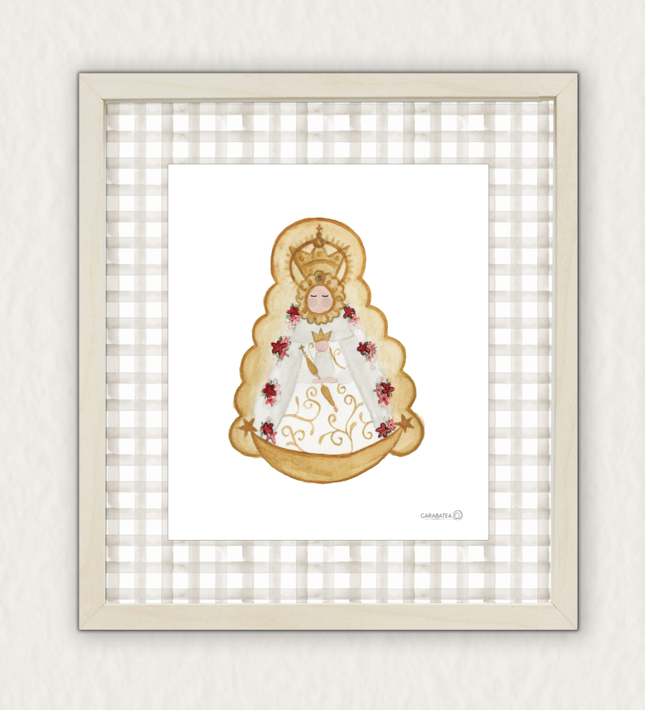 Lámina Virgen del Rocio – beige
