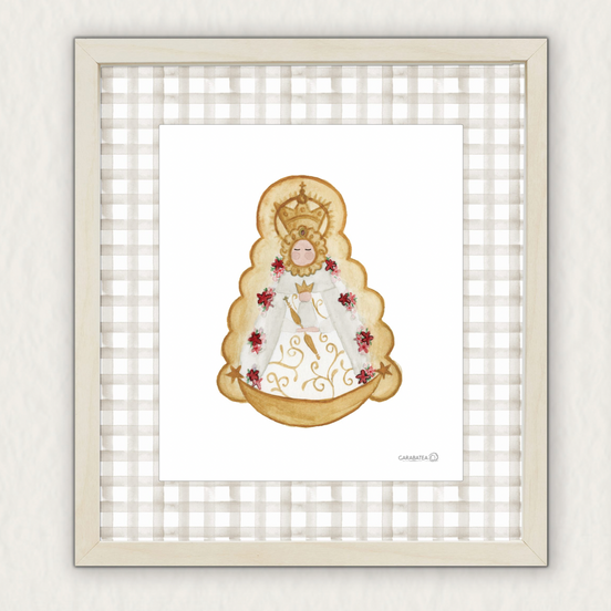 Lámina Virgen del Rocio – beige