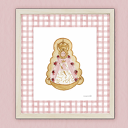 Lámina Virgen del Rocio – Rosa