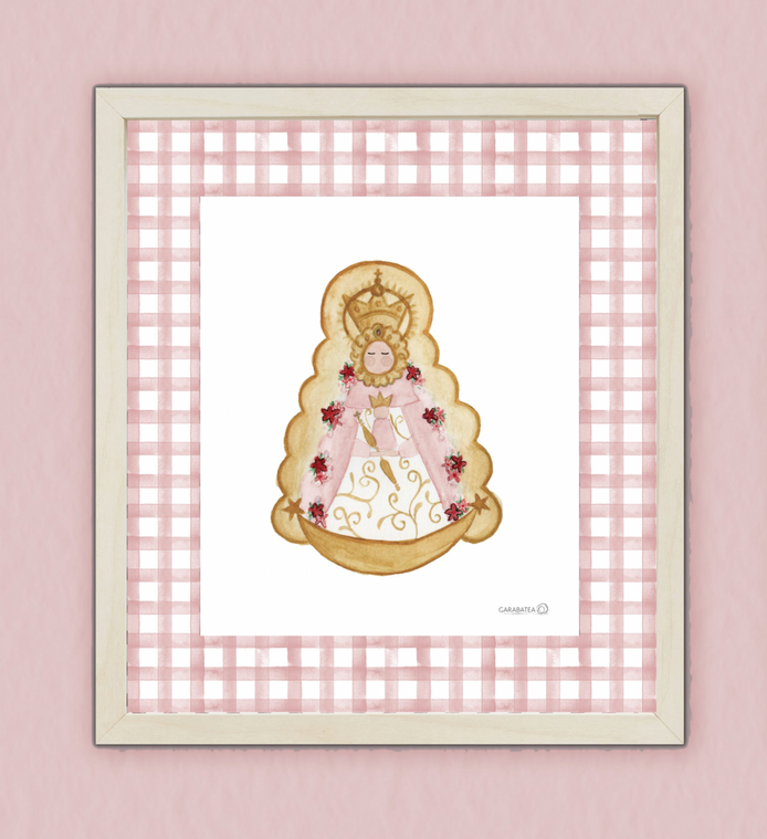 Lámina Virgen del Rocio – Rosa