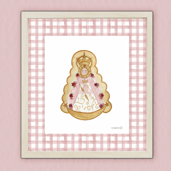 Lámina Virgen del Rocio – Rosa