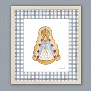 Lámina Virgen del Rocio – Celeste