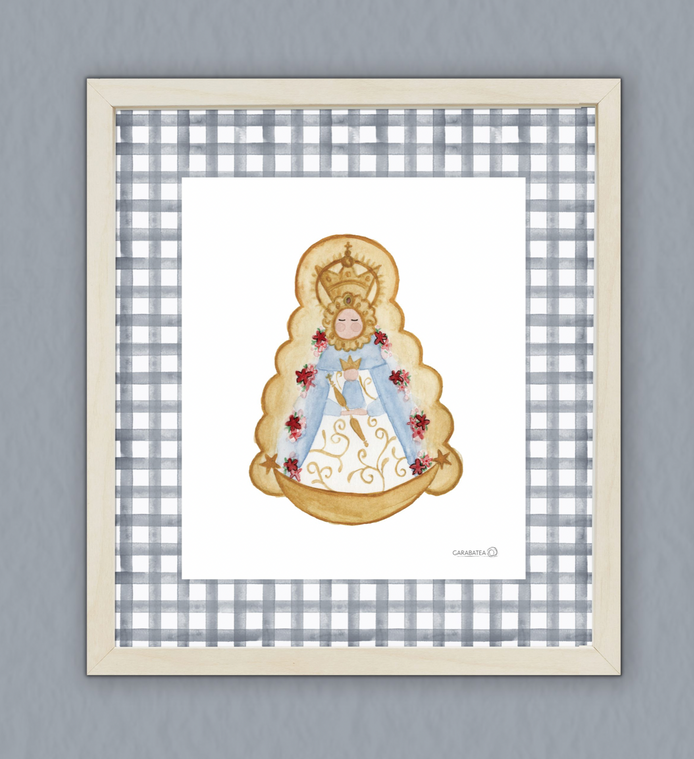 Lámina Virgen del Rocio – Celeste