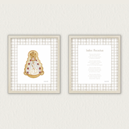 Lámina Virgen del Rocio – beige