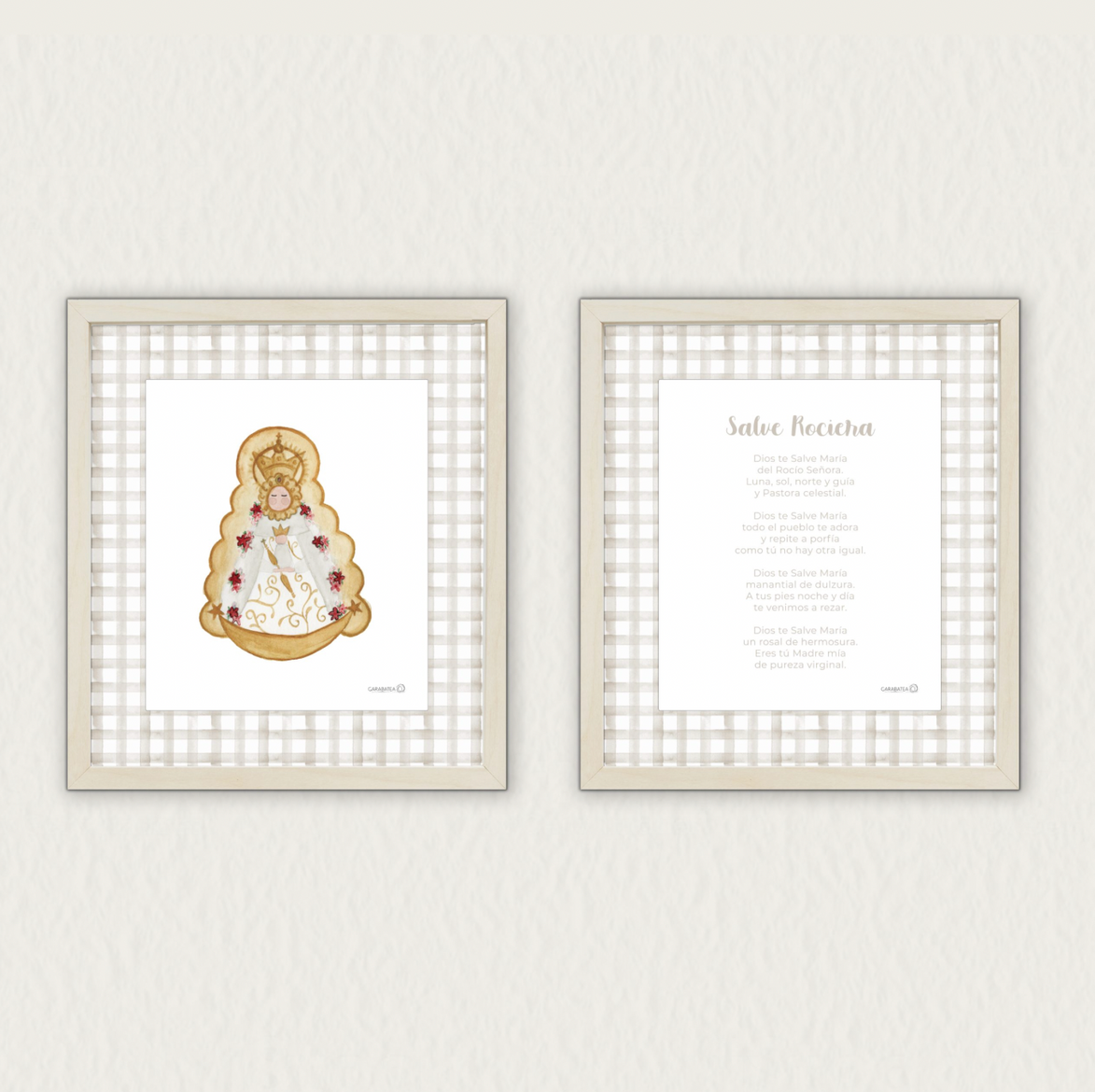 Lámina Virgen del Rocio – beige