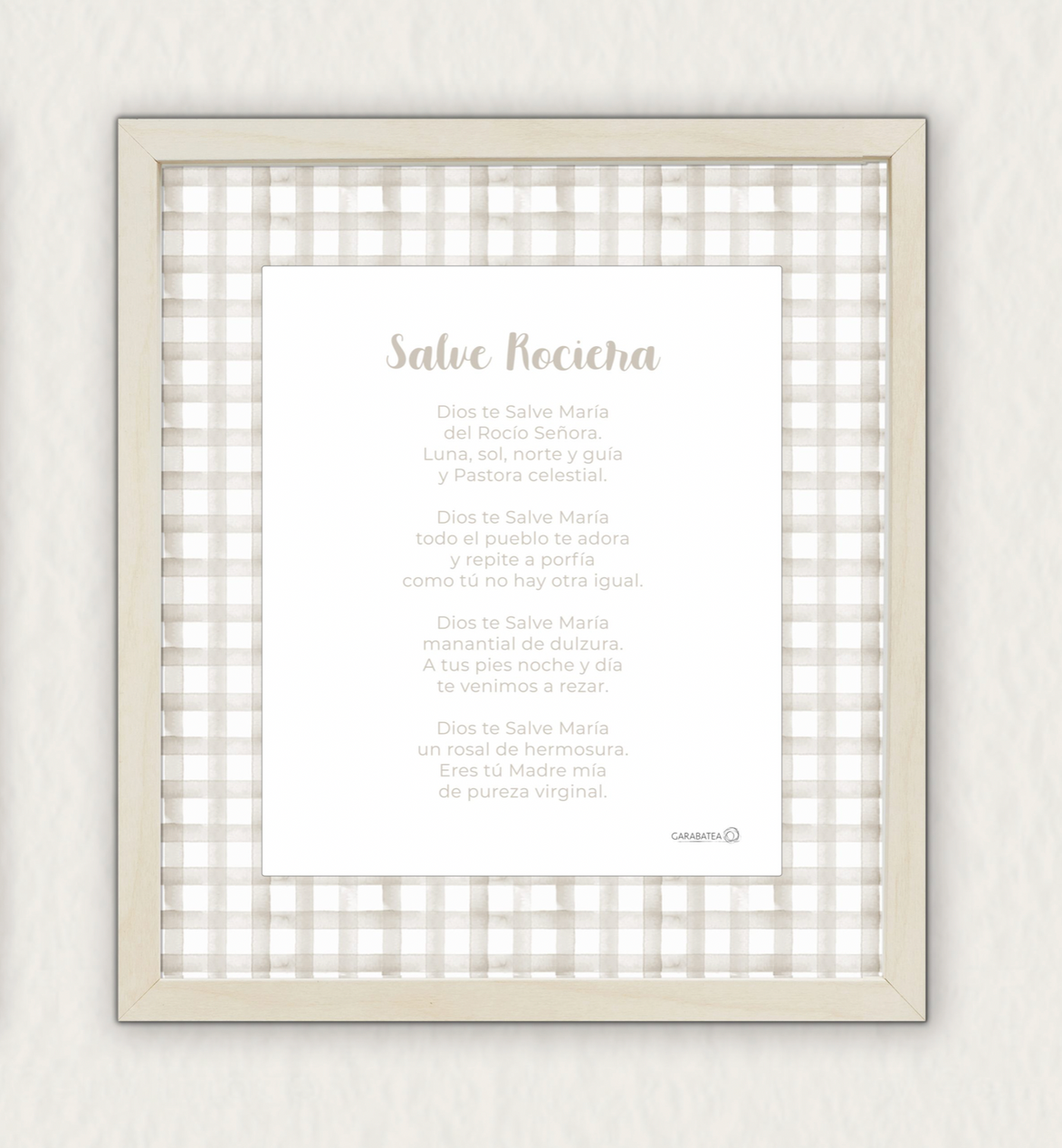 Oración Salve Rociera – beige