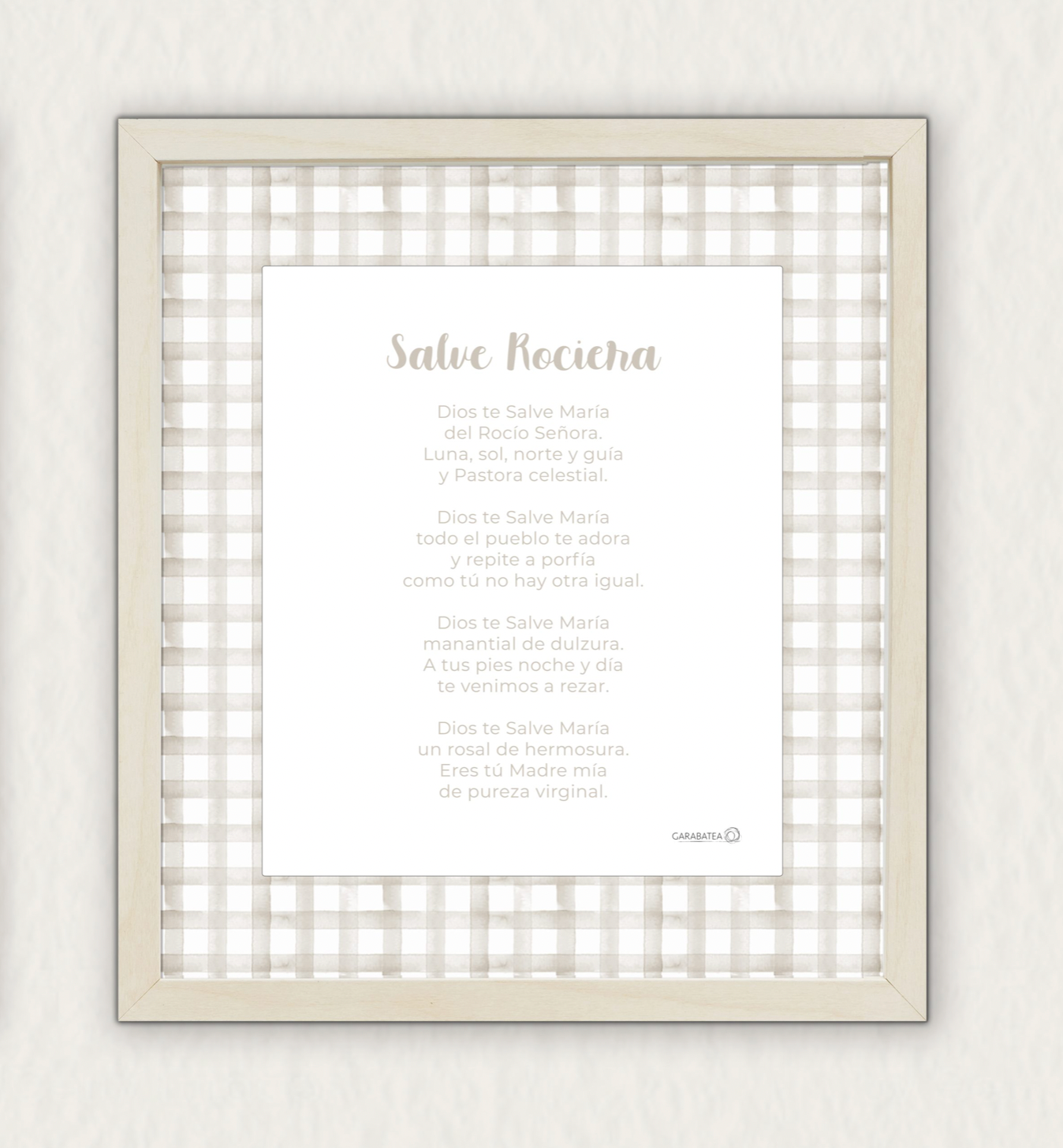Oración Salve Rociera – beige