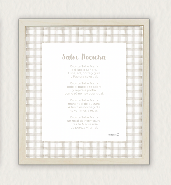 Oración Salve Rociera – beige