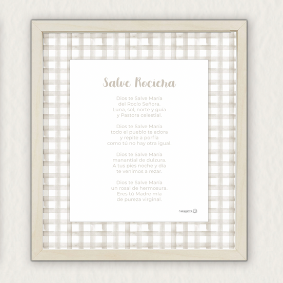 Oración Salve Rociera – beige