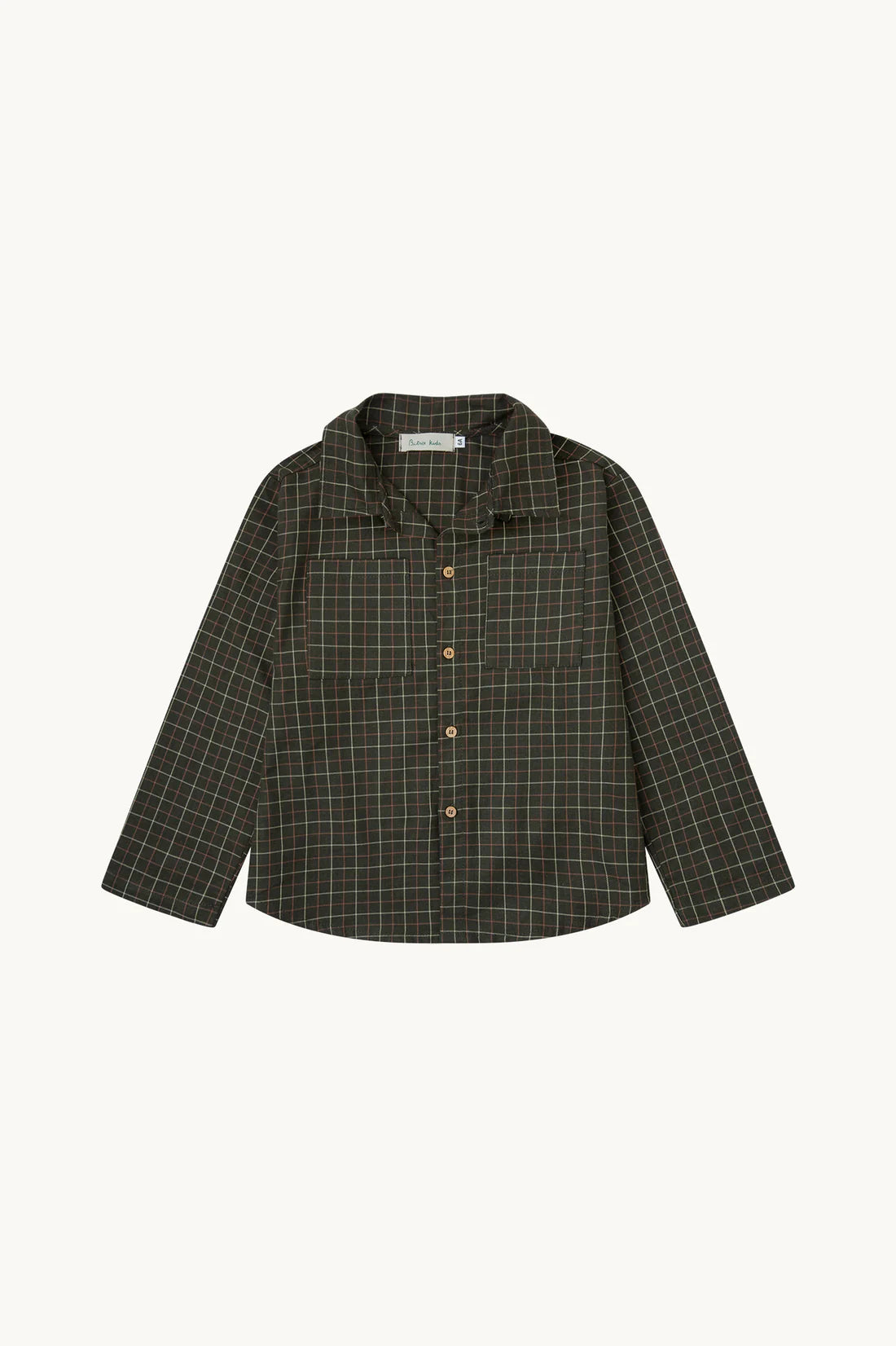 Camisa vichy verde caza