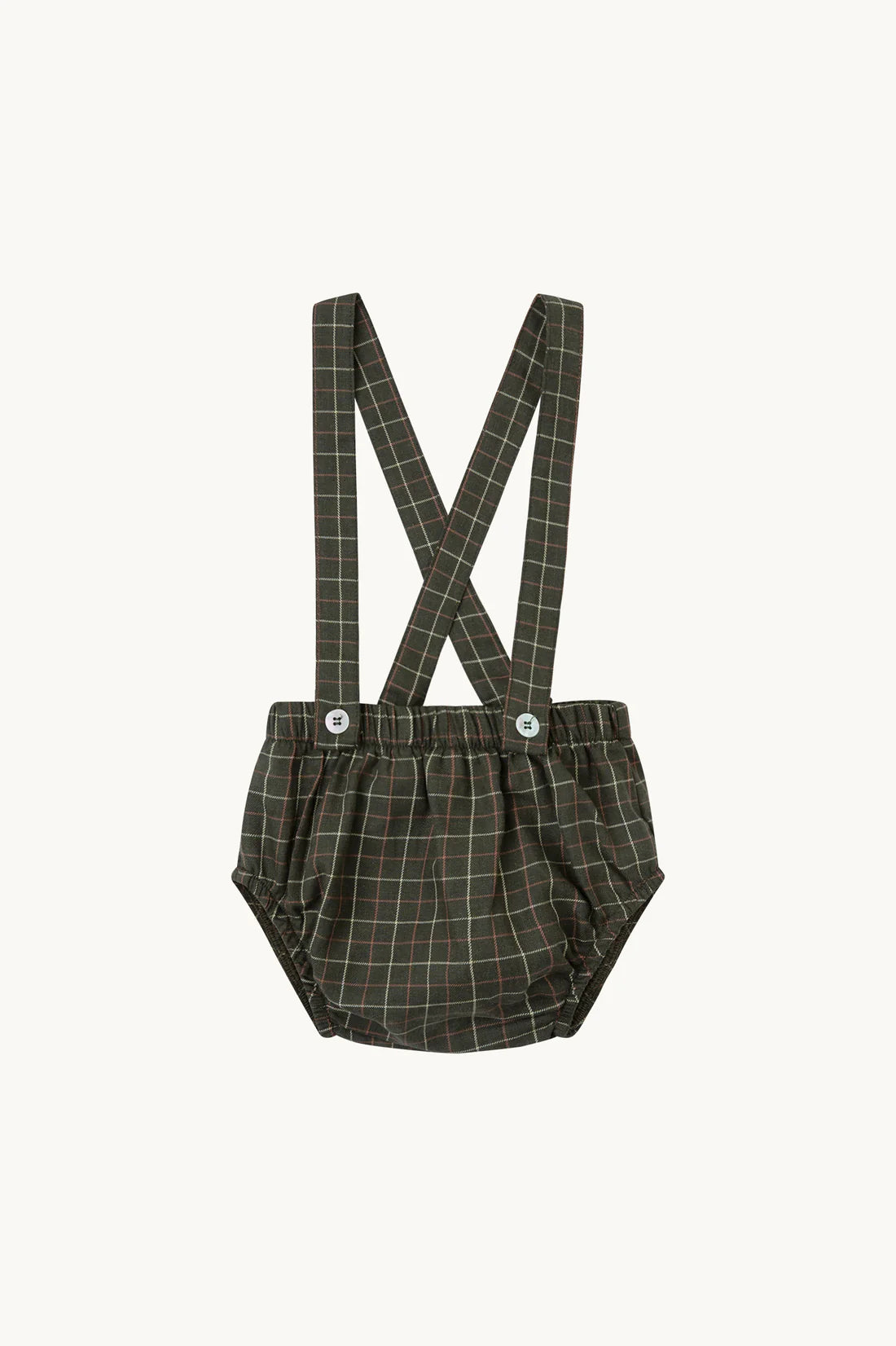 Culotte con tirantes verde caza