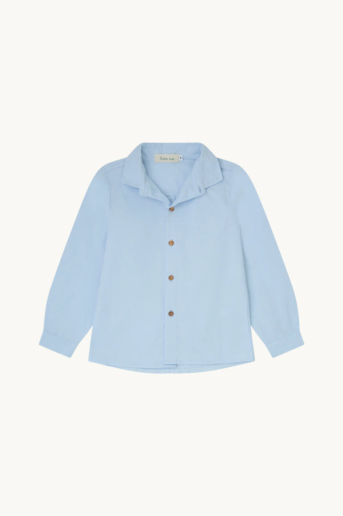 Camisa oxford celeste
