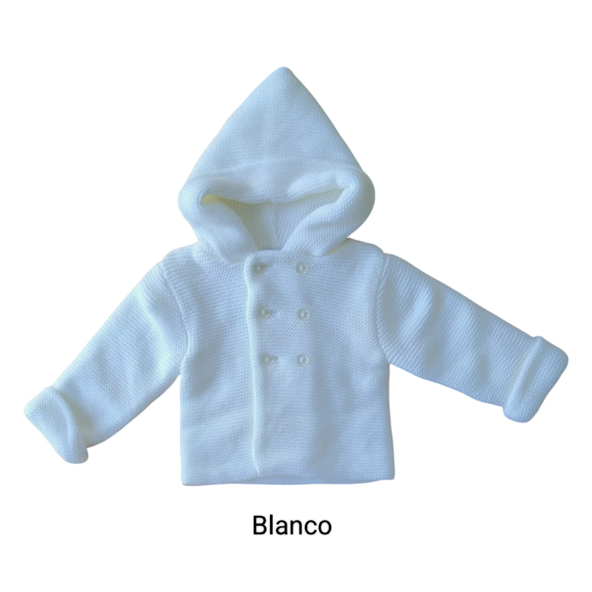 Abrigo con Capucha Blanco