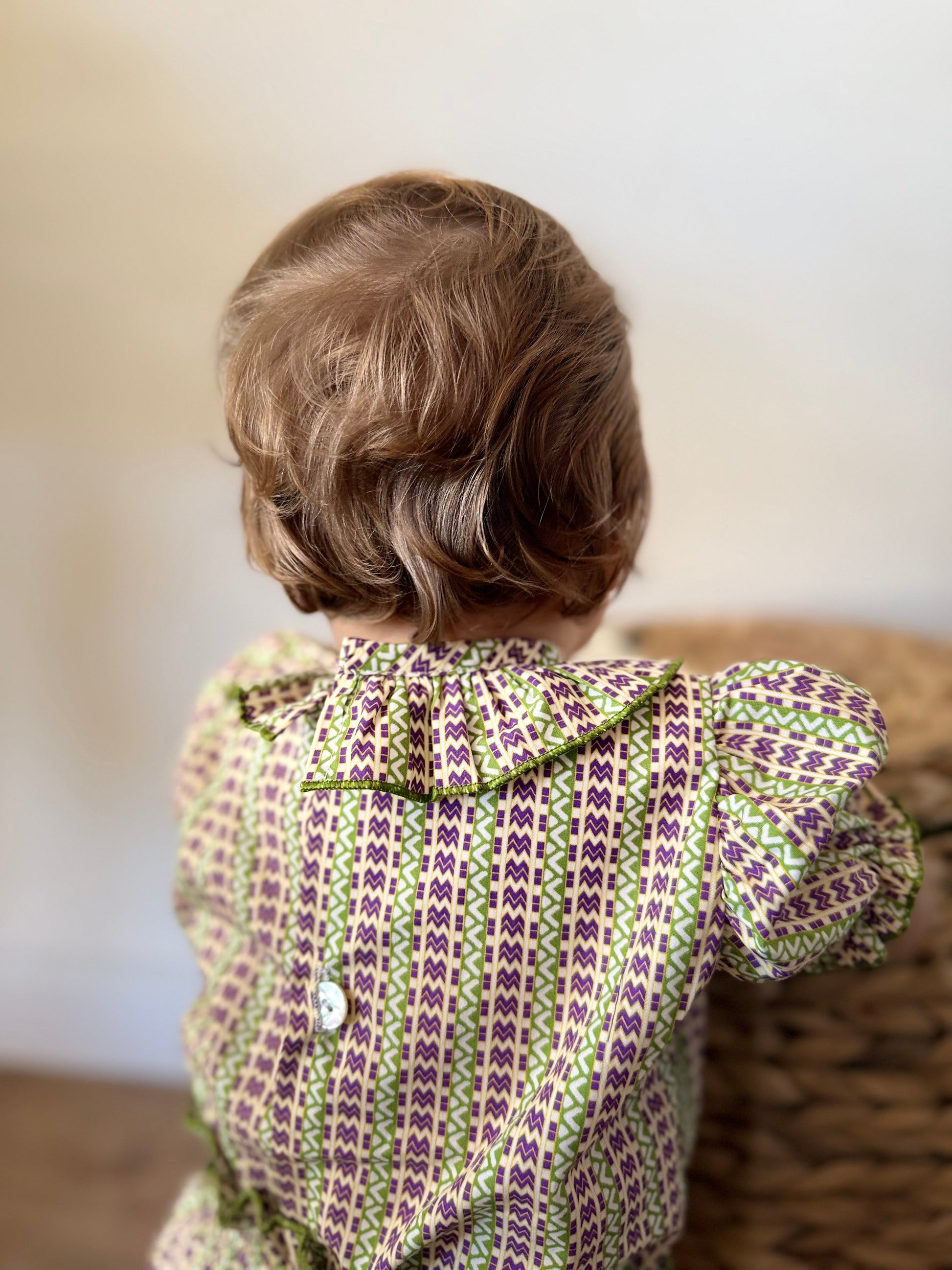 Blusa cuello volante Glicina