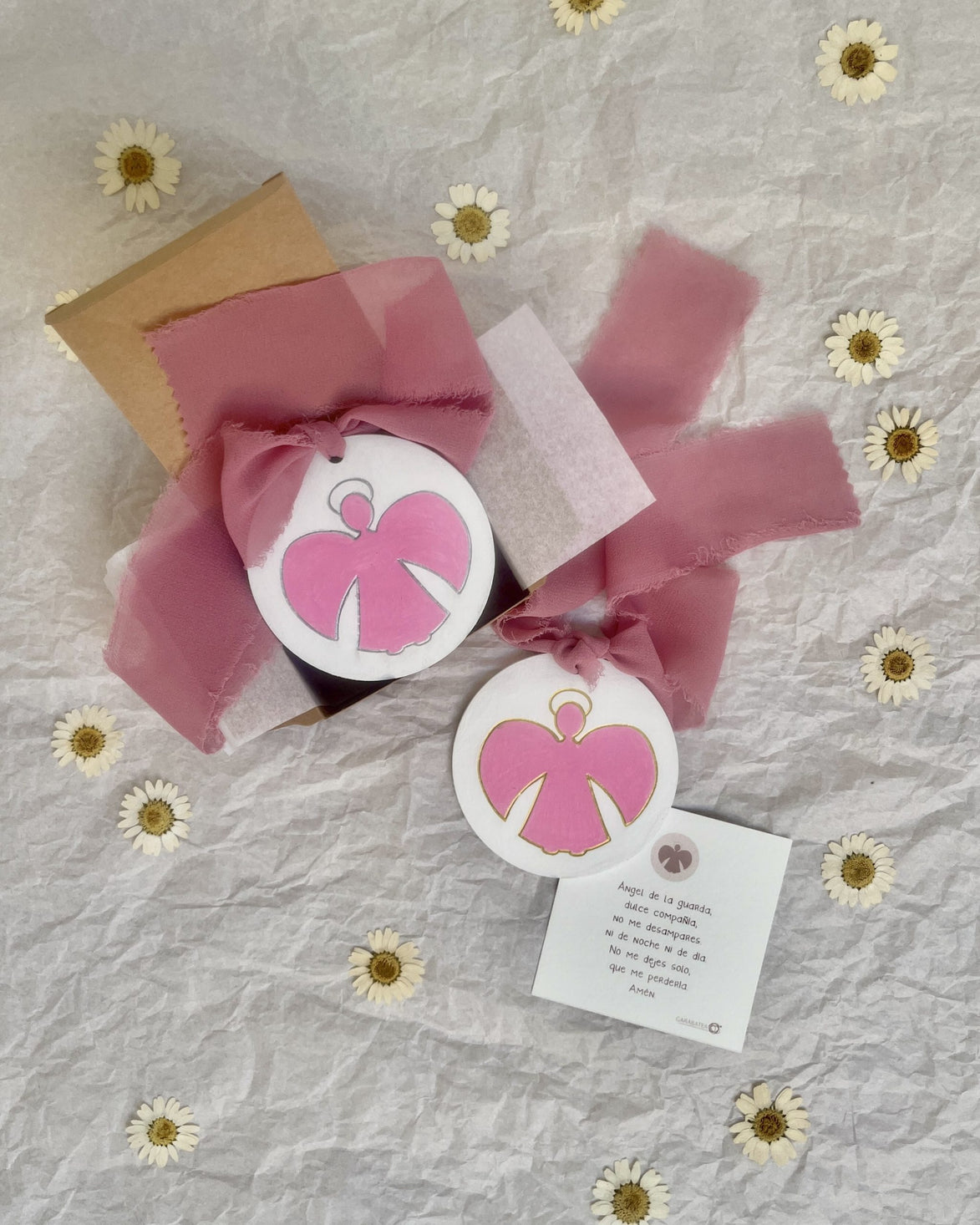 Medallón Angelito MC02 Rosa
