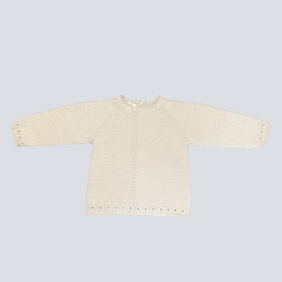 Jersey bebé lana crudo AW23