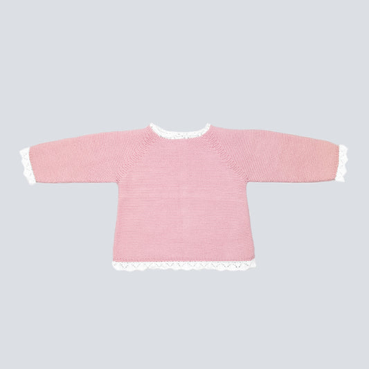 Jersey bebé algodón rosa