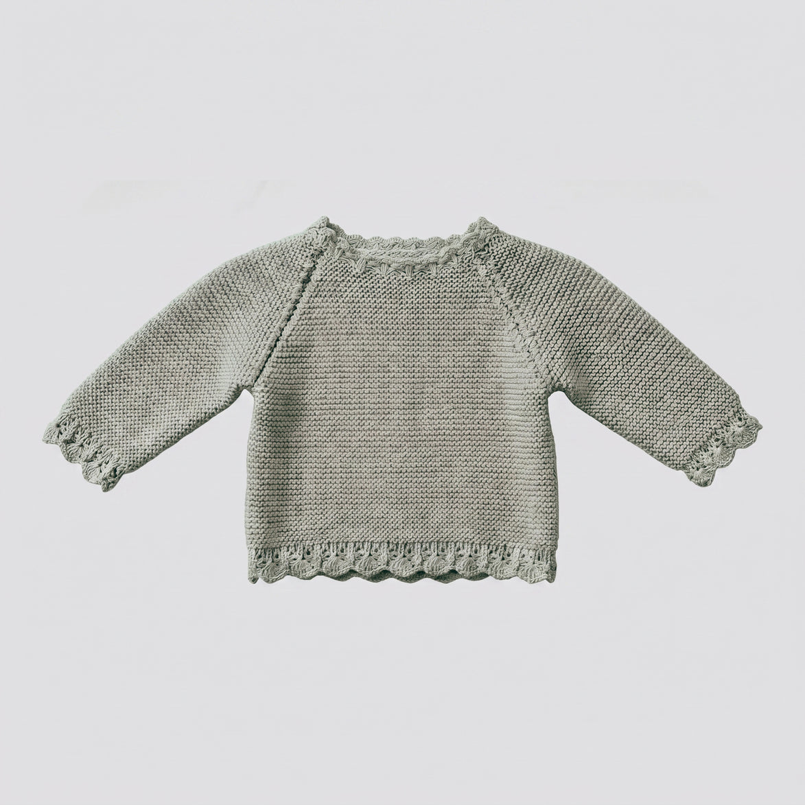 Jersey bebé algodón gris verdoso