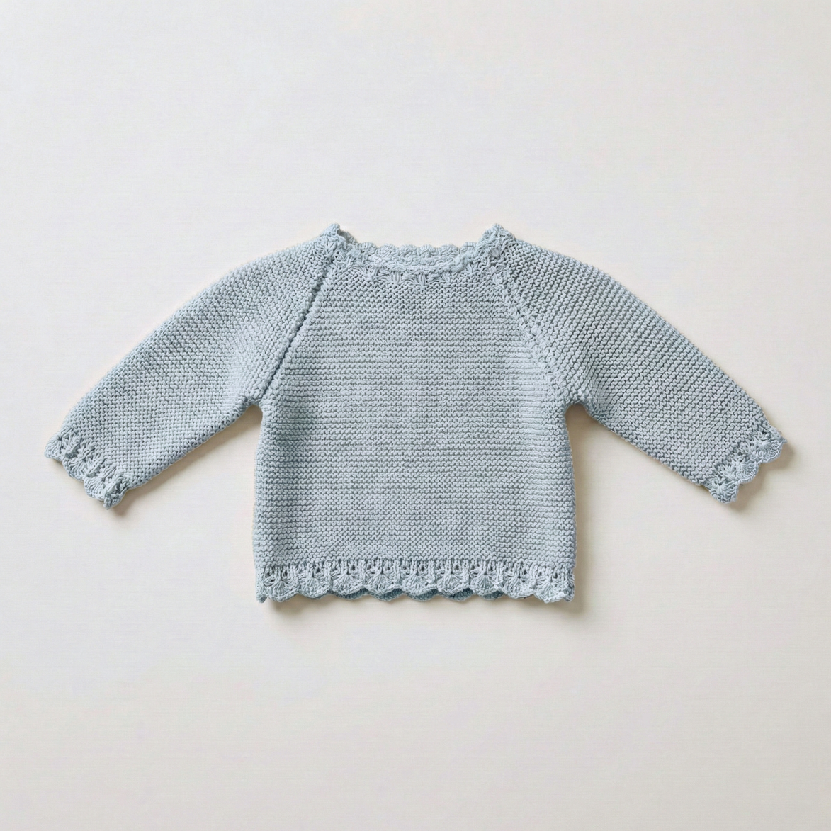 Jersey bebé algodón azul