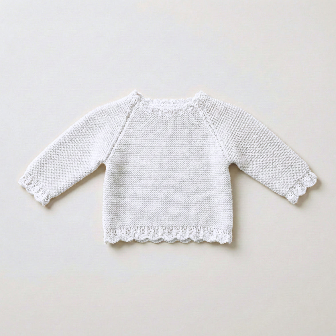 Jersey bebé algodón blanco