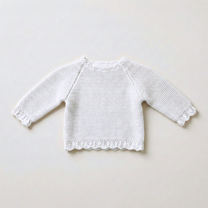 Jersey bebé algodón blanco