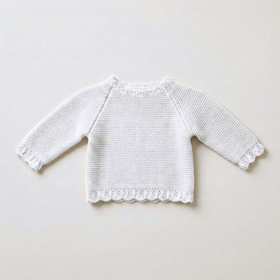 Jersey bebé algodón blanco