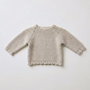 Jersey bebé algodón gris perla