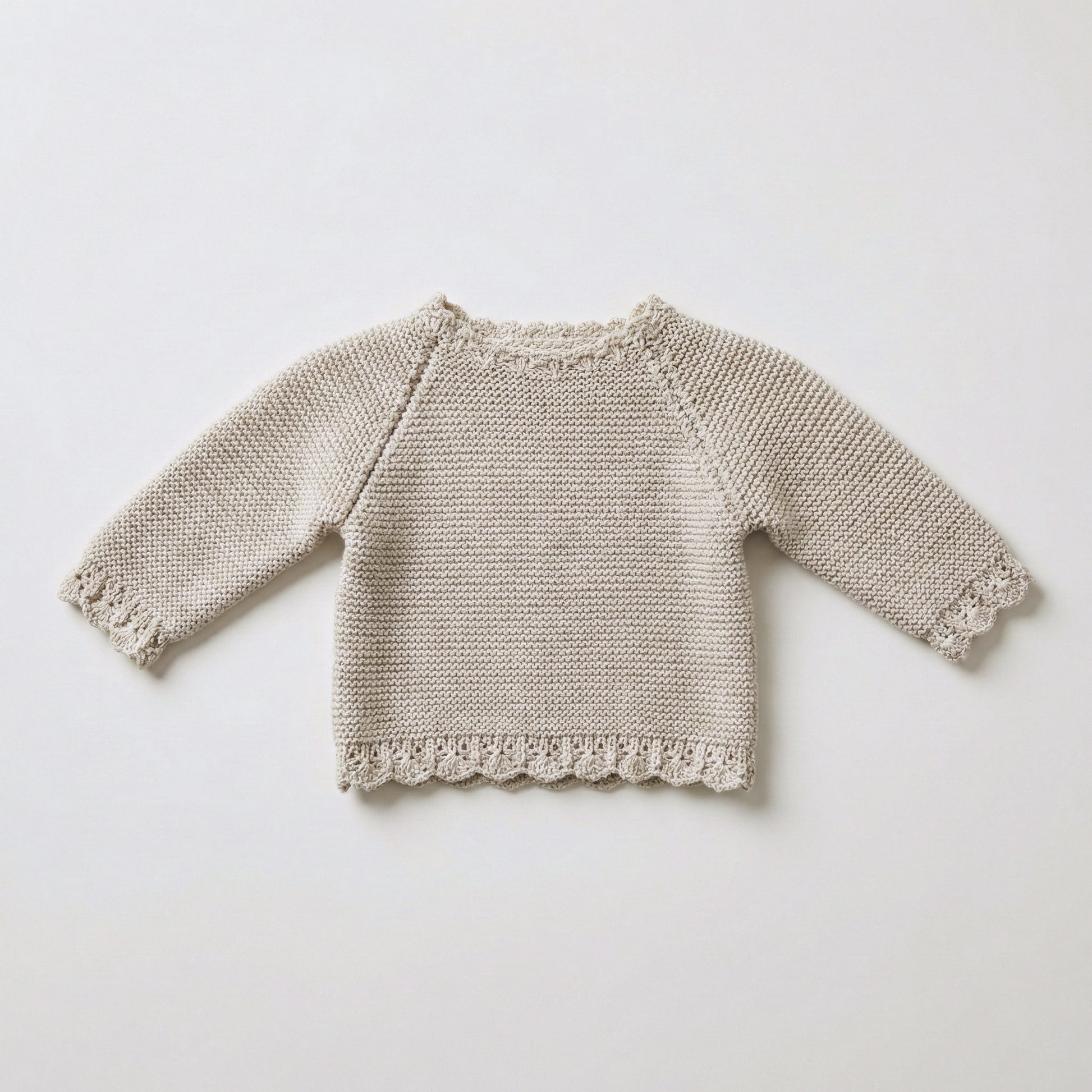 Jersey bebé algodón gris perla