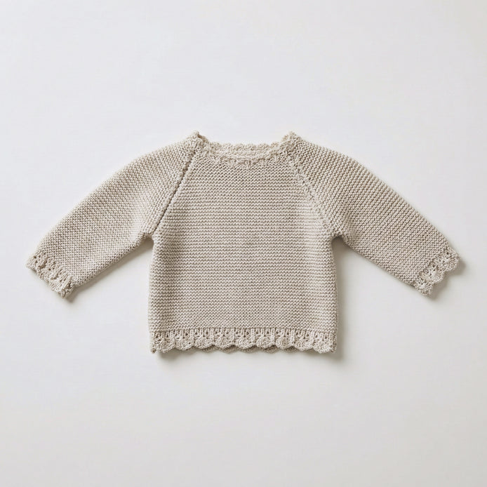 Jersey bebé algodón gris perla