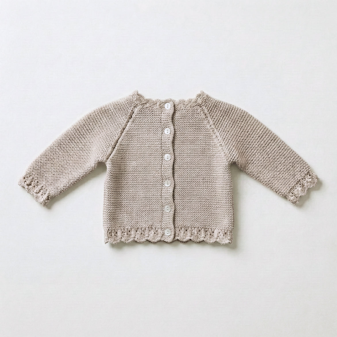 Jersey bebé algodón gris perla