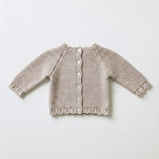 Jersey bebé algodón gris perla
