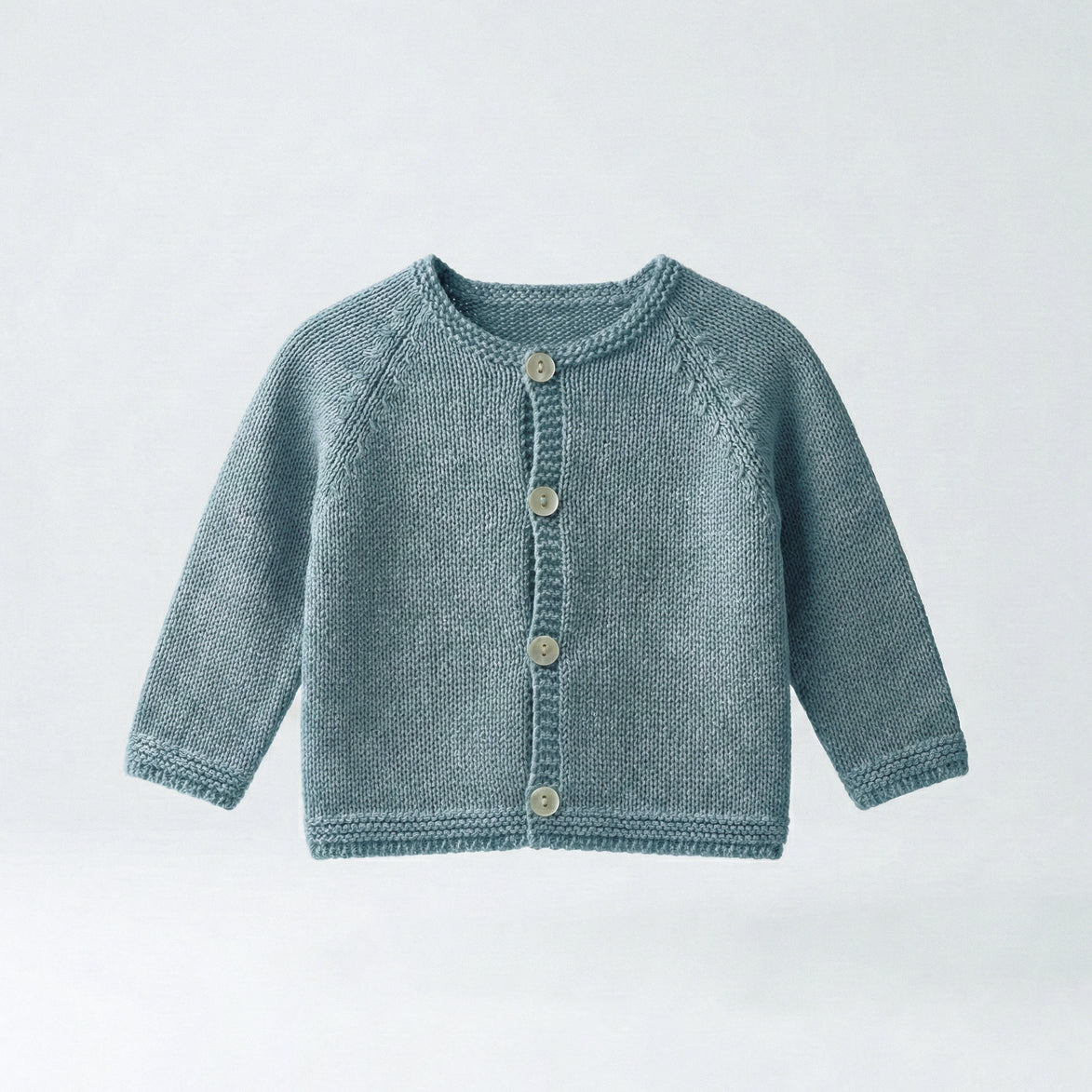 Conjunto perlé azul piedra