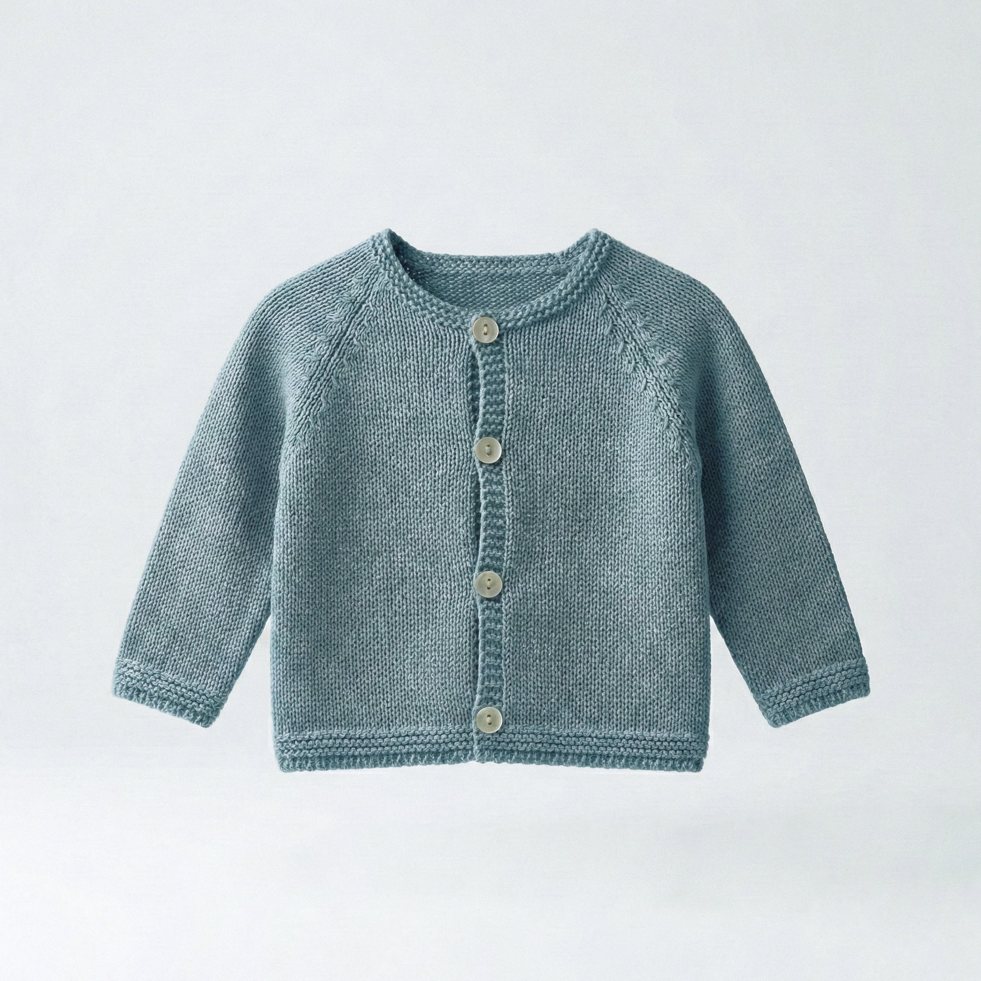 Conjunto perlé azul piedra