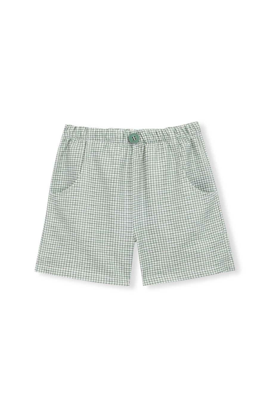Pantalón Corto vichy verde