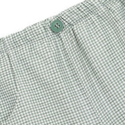 Pantalón Corto vichy verde