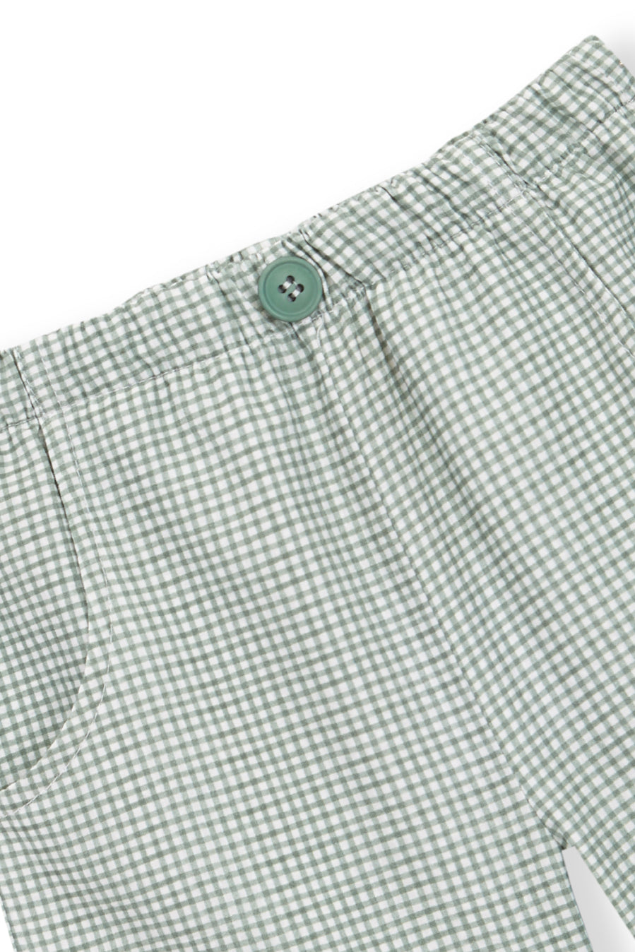 Pantalón Corto vichy verde