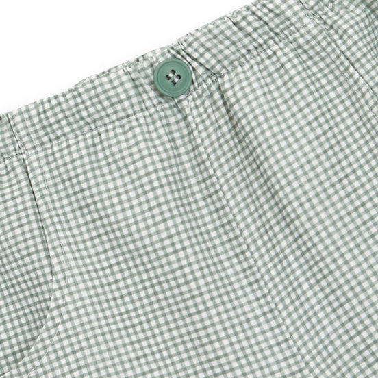 Pantalón Corto vichy verde