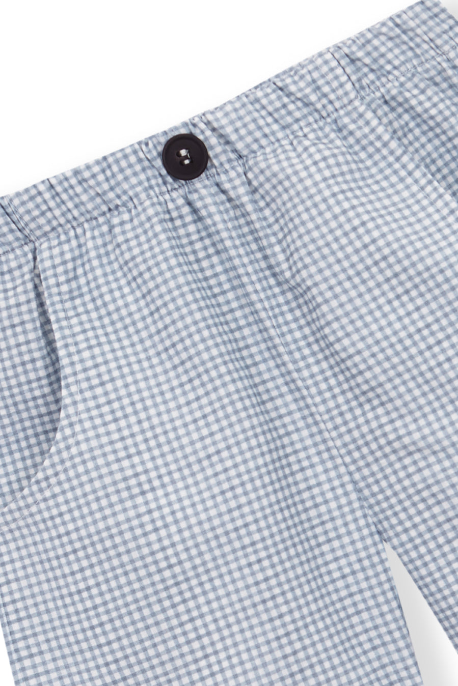 Pantalón Corto vichy azul