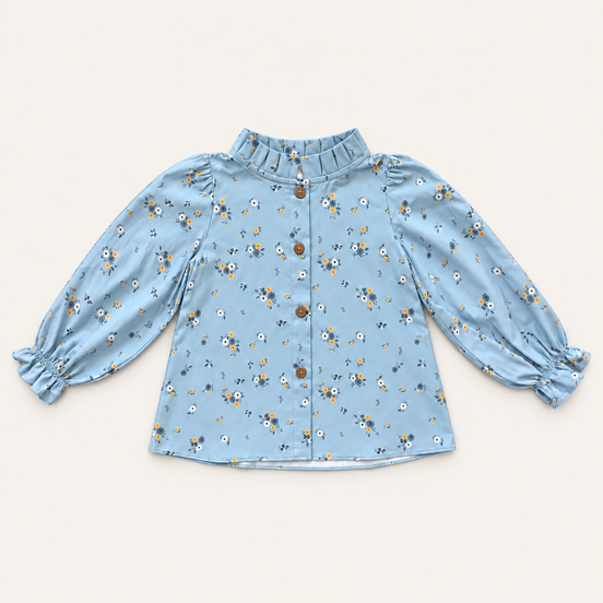 Blusa Inés Celeste