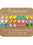Pendientes pegatina