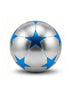 Pelota Tela Estrella plateada y azul